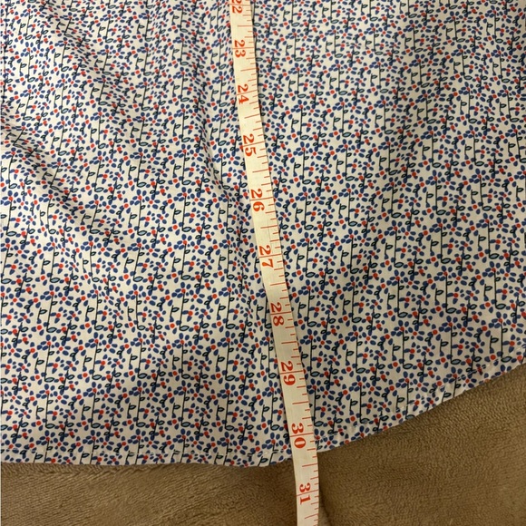 Tailorbyrd Blue Casual Button Down Shirt with Geometric Pattern - Picture 5 of 8